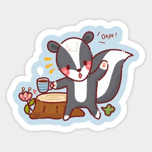 Cute Farting Skunk Sticker